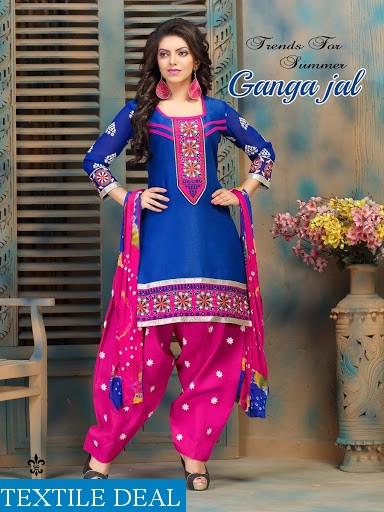 Gangajal work dress material